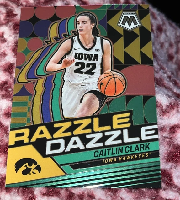 2024 PANINI CAITLIN Clark Collection Razzle Mosaico Prizm Iowa RD1 EUR