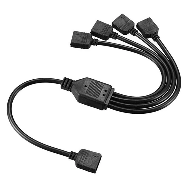 5V 3Pin Extension Cable Adapter RGB Splitter Cable for MSI ASUS ASRock LED FS2#