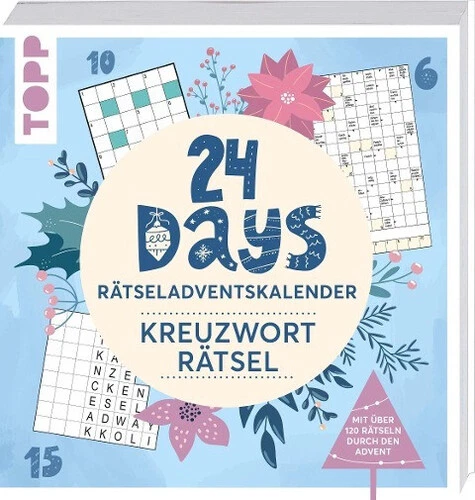 24 Days Rätseladventskalender - Mots Croisés Frechverlag Livre