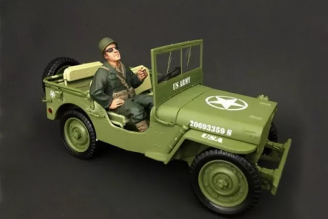 Wwii Us Army Soldier #3 1/18 Scale Diecast Accessory By American Diorama 77412