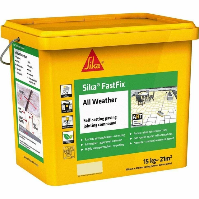 SIKA FASTFIX ALL Weather Self Setting Paving Jointing Compound 15kg