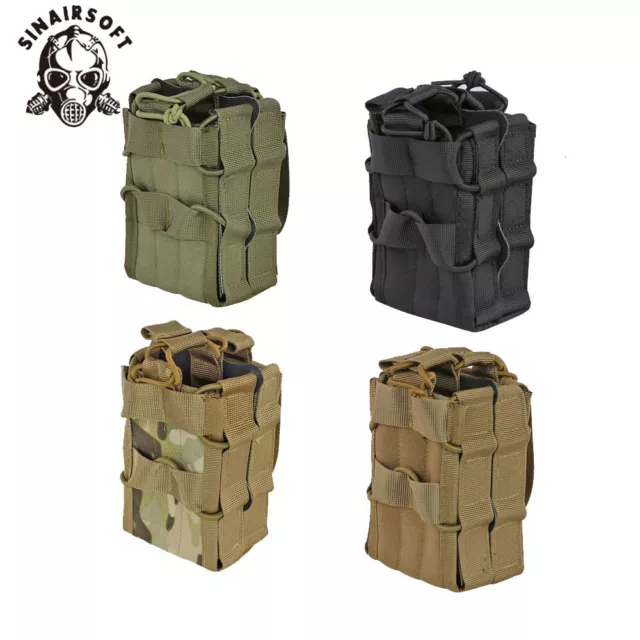 SINAIRSOFT Tactical Double 5.56 Molle Magazine Mag Pouch Rifle Holder Carrier