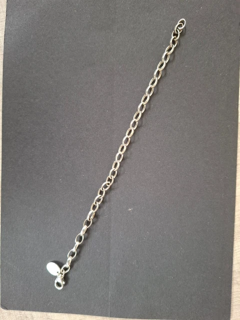Bracelet Chaîne Argent 925 Fossil – Porté – Longueur Ajustable