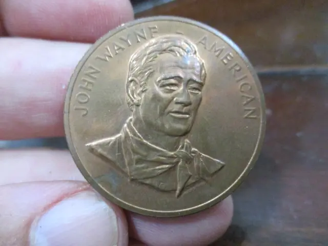 John Wayne American Cowboy Western Movie Star Token Medallion 1 1/4 ''