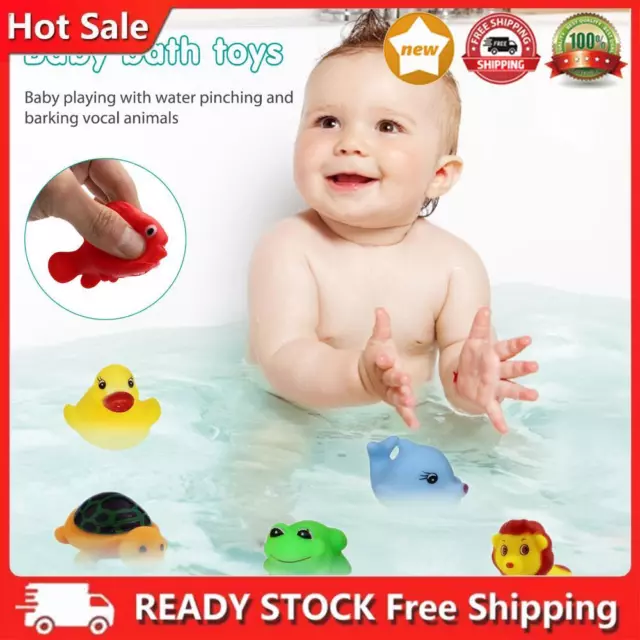 13pcs Child Dabbling Toys Cartoon Floating Bath Toys Funny Gift for Baby Playing