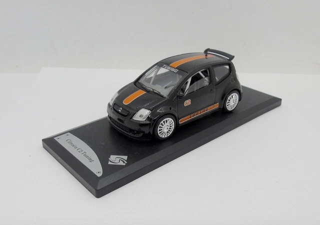 Solido 1:18 – Citroën C2 Tuning Noire – Réf 8196 (Occasion, Boîte Abîmée)