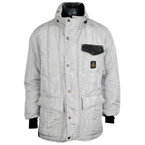 Giubbotto RefrigiWear Uomo Giacca Taglia XL Cappotto Parka Grigio Men's Jacket