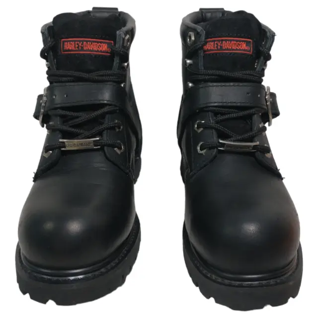 Harley Davidson Steel Toe Boots 81048 Womens Size 6.5 Black Solid Lace up