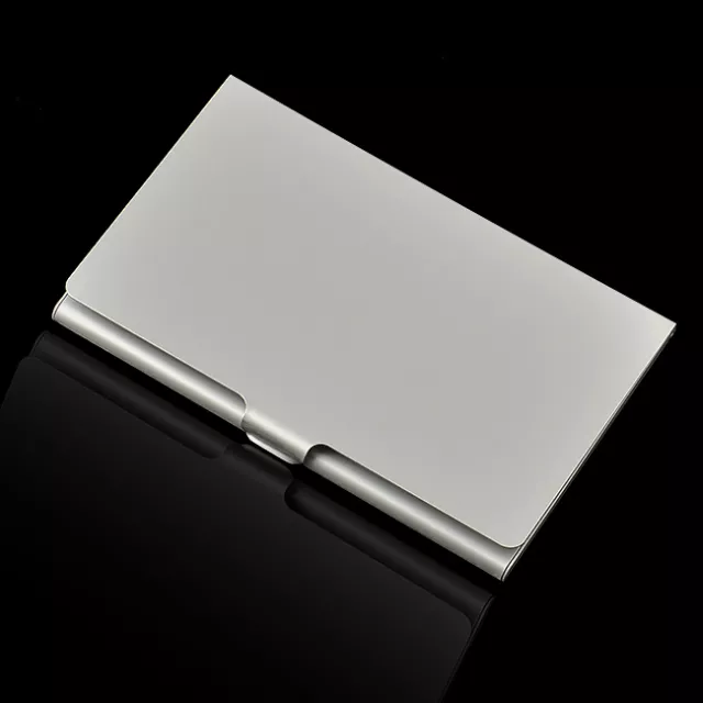 Hot Metal Stainless Steel Pocket Business Name Credit ID Card Holder Case Box 2