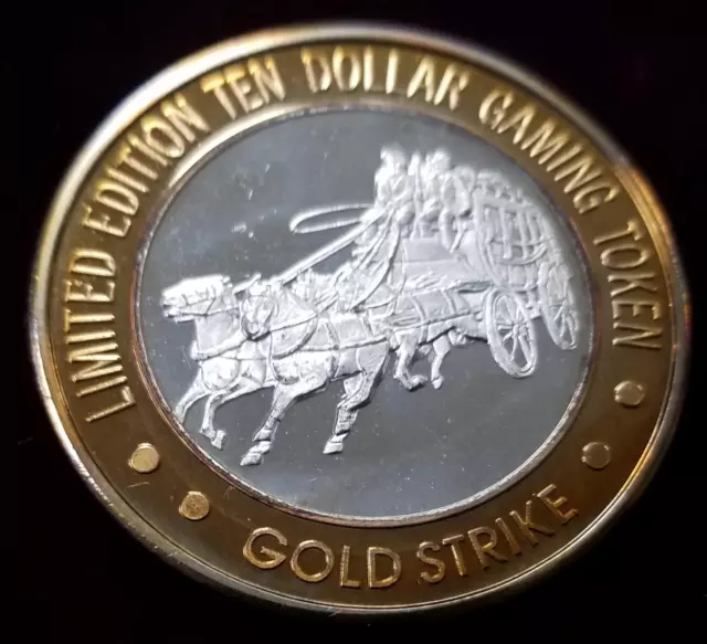 .999 $10 Silver Strike | Gaming Token | Gold Strike | Wagon