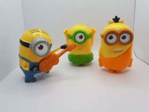 Despicable Me Minions Figurenpaket (funktioniert) 2013/2015 McDonalds Happy Meal Spielzeug
