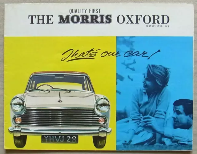 MORRIS OXFORD SERIES VI Car Sales Brochure 1963-64 #H&E 6369