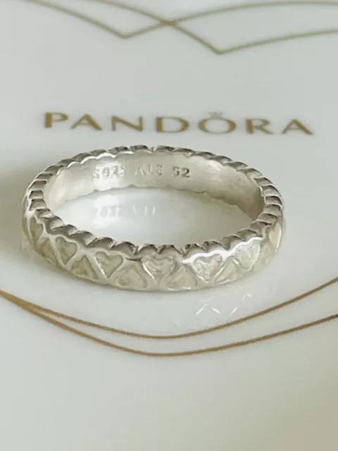 💜 PANDORA * Abundance of Love * Stackable Ring Size 52 💝 Wonderful Gift 🎁