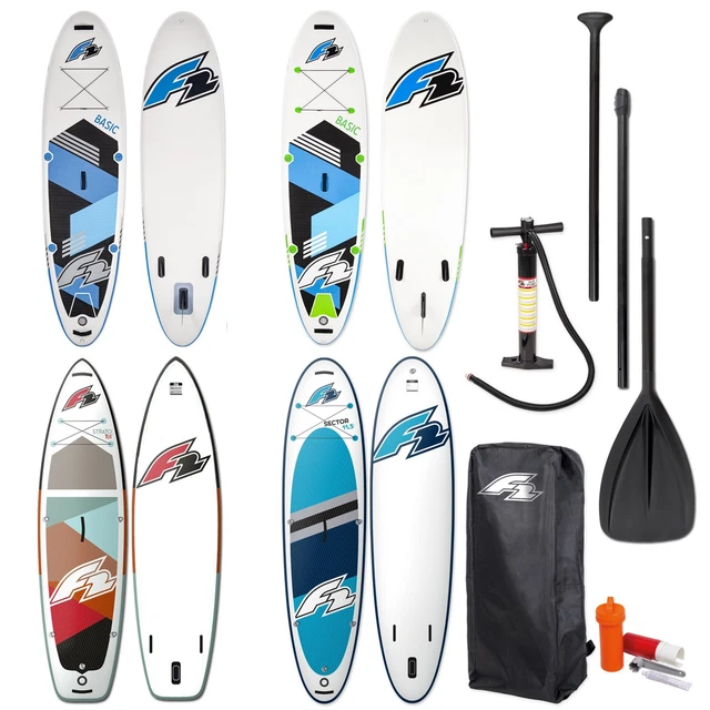 F2 TEST SUP Stand Up Paddle Board Aufblasbar Komplett Set + Paddel