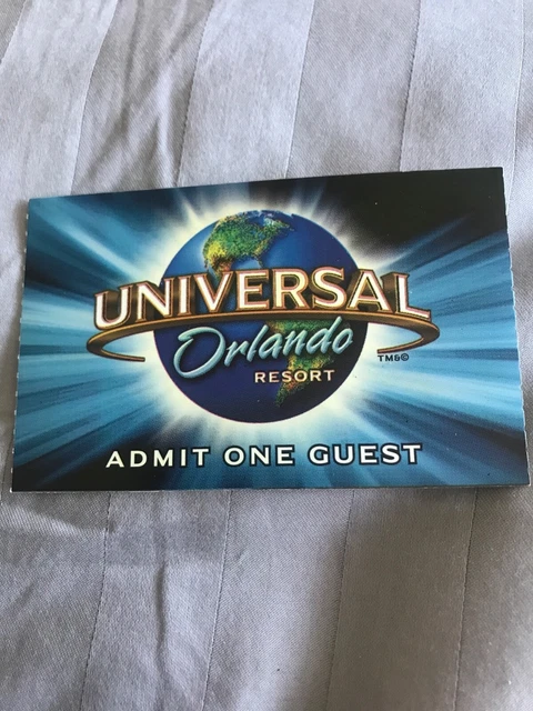 UNIVERSAL ORLANDO RESORT FLORIDA USED TICKET STUB-2006 Good Condition 