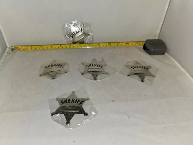 Lot#1K: 5-Prop/Toy Tin Sheriff Badges
