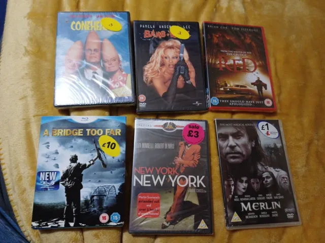 6 New And Sealed Dvds,job Lot