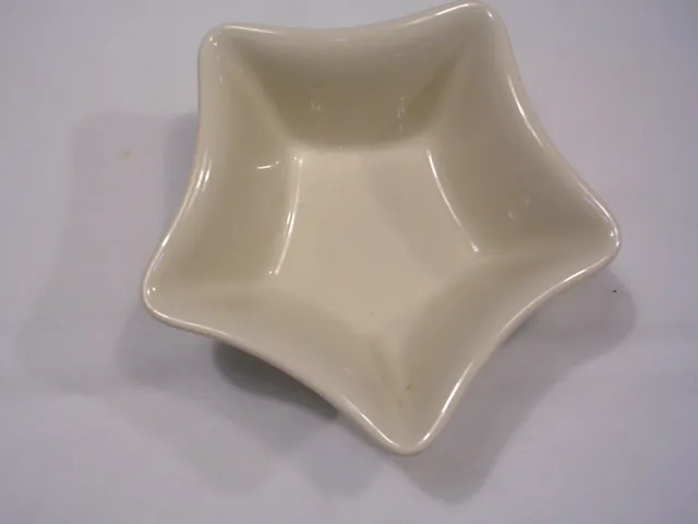 Longaberger Pottery Small Star Dish - Heritage Green - Made In USA