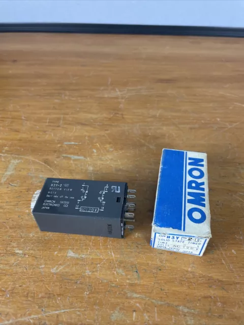 Omron H3Y-2-US-AC120-10S Solid State Timer Unused In Original Box