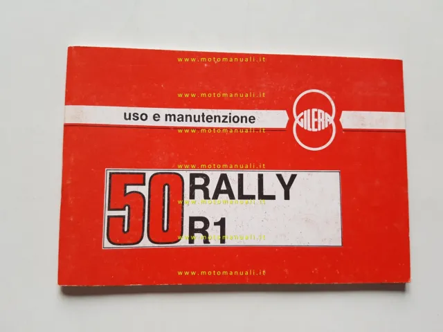 Gilera 50 Rally - 50 R1 1988 manuale uso manutenzione originale owner's manual