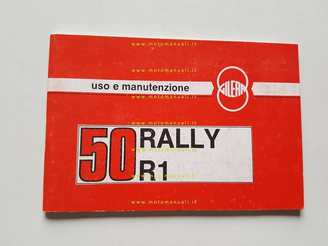 Gilera 50 Rally - 50 R1 1988 manuale uso manutenzione originale owner's manual