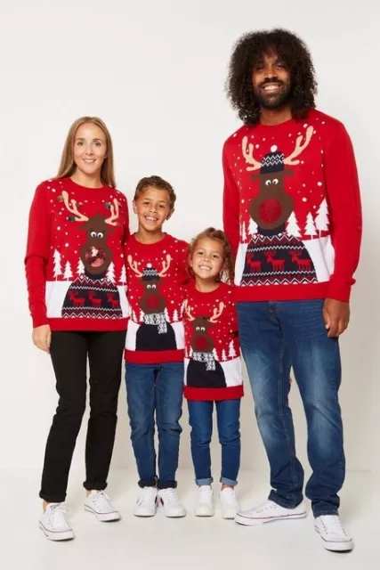 Studio Family Rudolph Red Christmas Jumper