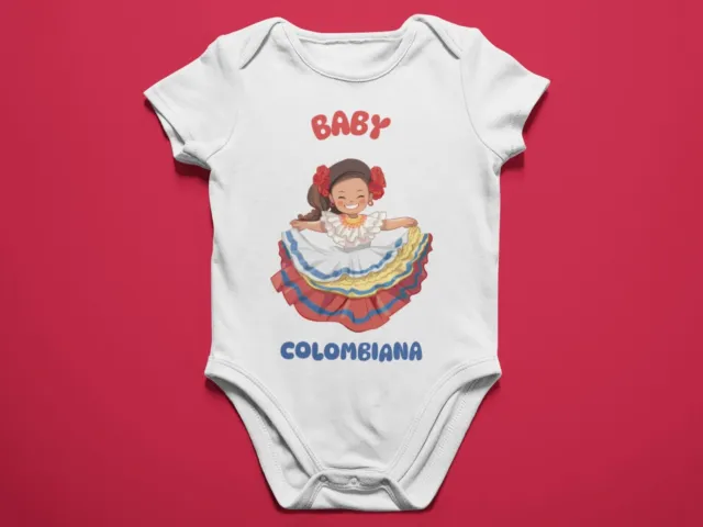 Body bebé BABY COLOMBIANA. Para bebés de Colombia. 100% algodón