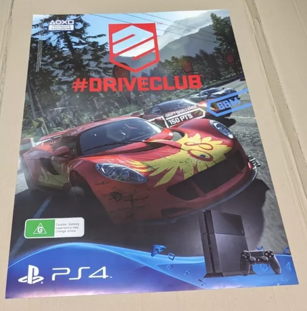 2X Official PS4 Drive Club Retail Promo Poster