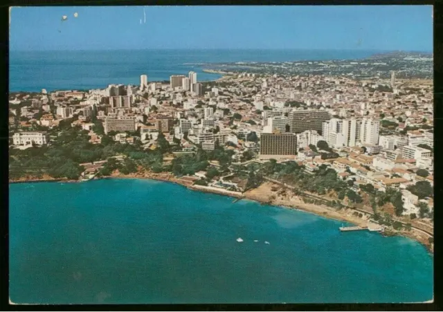 Senegal 🇸🇳 AK PPC Postcard Dakar Vue Generale to USA Year ?  Top
