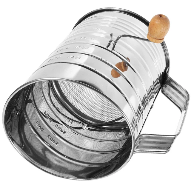 Tamis à Farine Semi-automatique - Maille Fine, Capacité 300 Ml, Pour Farine, Sucre, Cacao, Pâtisserie