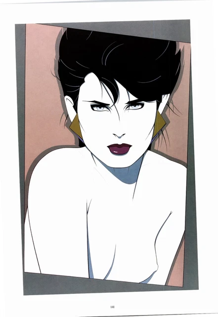 12" x 9" single print - from 1985 Patrick Nagel hardback book - Vintage i 12" x 9" single print - from 1985 Patrick Nagel hardback book - Vintage i