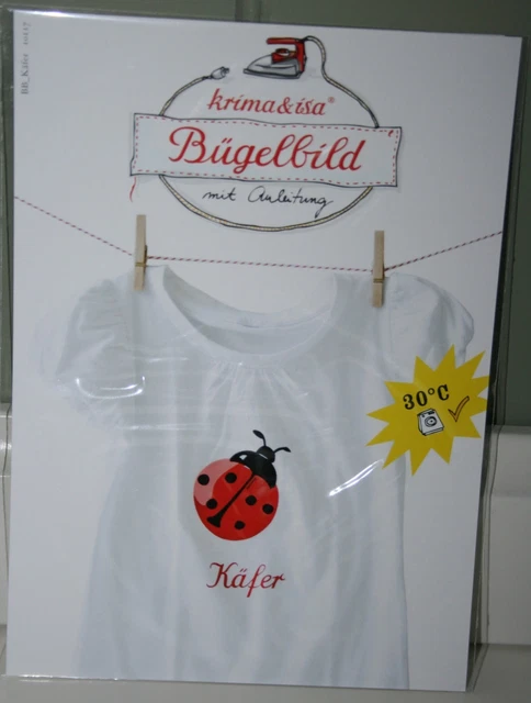 BÜGELBILD &amp; MARIENKÄFER&amp; von krima &amp; isa EUR 3,50 - PicClick DE