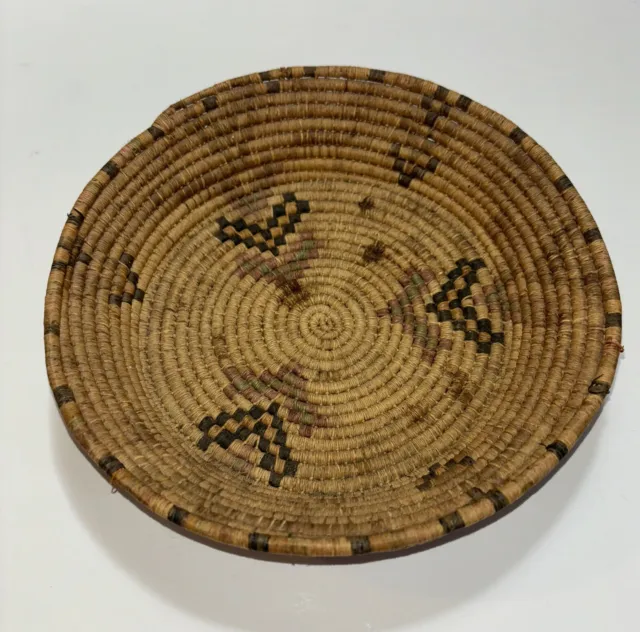 Vintage Native African Hand Woven Coiled Basket