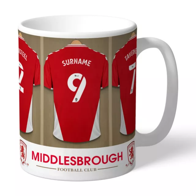 Middlesbrough Mug - Personalised Dressing Room - Official Football Gift for D...