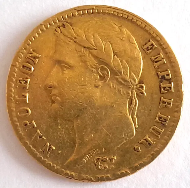 MONNAIE 20 FRANCS OR NAPOLEON 1er  1813 PARIS  French Gold Coin 20 Francs