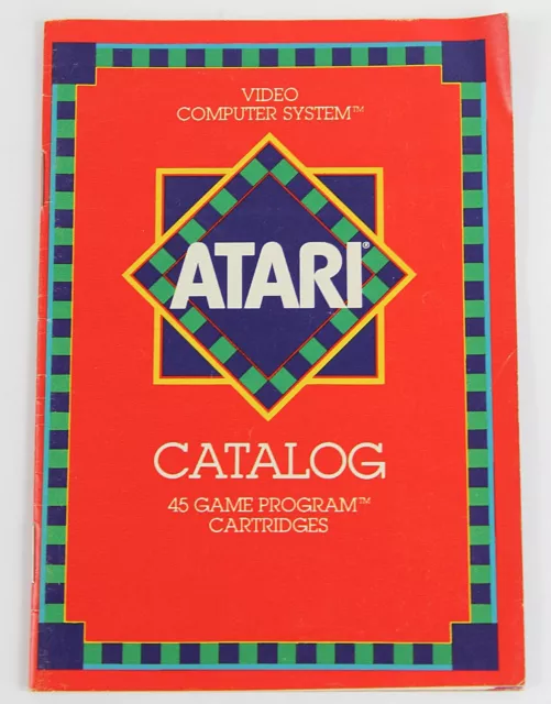 ATARI VIDEO COMPUTER SYSTEM CATALOG 45 Game Program Cartridges 1981