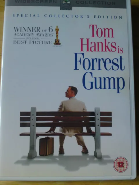 DVD Forrest Gump with Tom Hanks, 2 disc widescreen special collector’s edition,