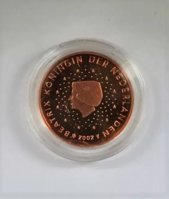 Niederlande 2 Cent 2002  PP Auflage nur 16.500 - Rarität aus Kursmünzsatz