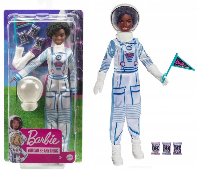 Set Vestiti Astronauta Per Barbie - Abito Spaziale Con Casco E Scarpe, Accessori Moda Per Bambole, Mattel W3756