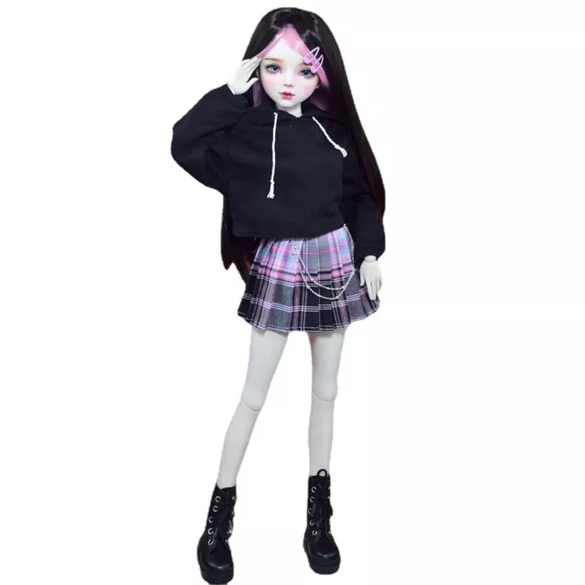 1/3 BJD Doll Pretty 22 inch Height Fashion Girl Doll + Dress Shoes Full Set Toy