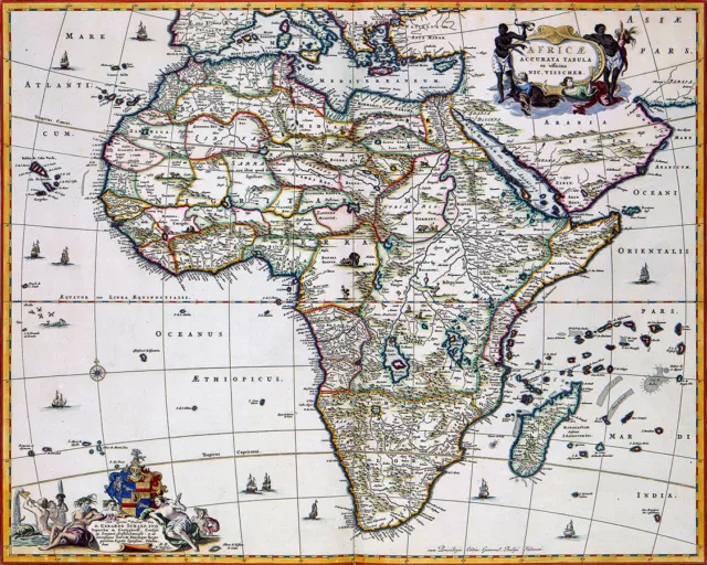 Reproduction carte ancienne - Afrique en 1681 (Africa)