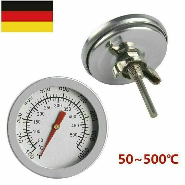 Thermomètre De Four En Acier Inox - 0°C à 400°C - Sans Pile - Pour Cuisson Et Grillades - 3