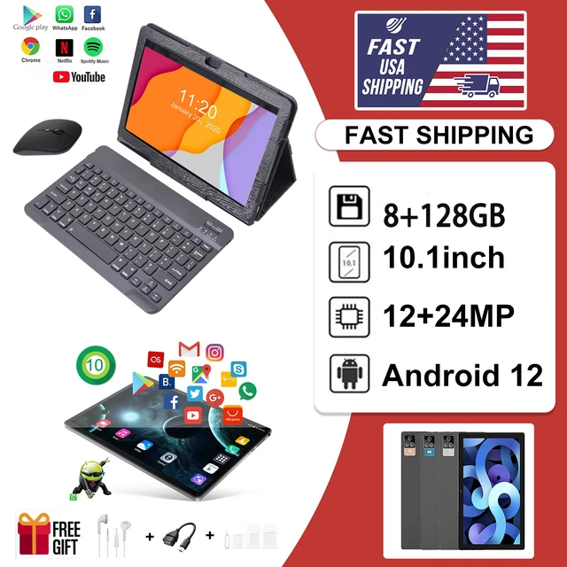 10 " WIFI Tablet Android 12 8GB+128GB ROM IPS Ten-Core 5G FHD Display Tablets US