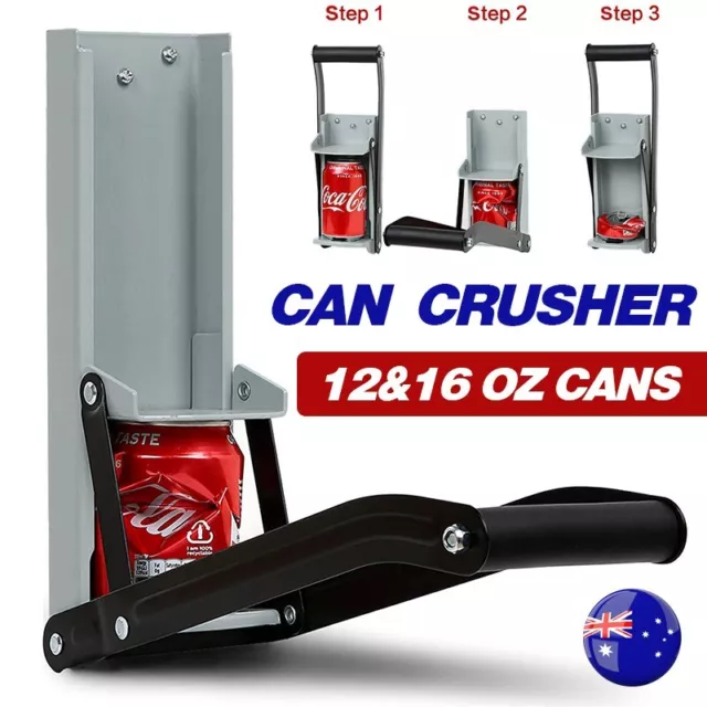 Can Crusher 16oz Beer Soda Smasher Aluminium Recycling Bottle CRUSH camping AU