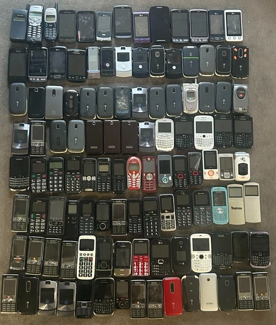 MIXED MOBILE PHONE JOB LOT x113 Handsets Various Brands Faulty/Spares/Repairs