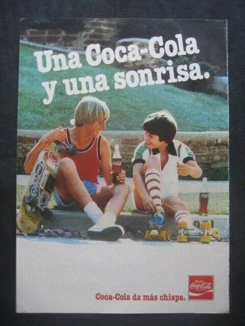 Coca Cola n.4. Annuncio Pubblicitario Della Rivista Degli Anni 70