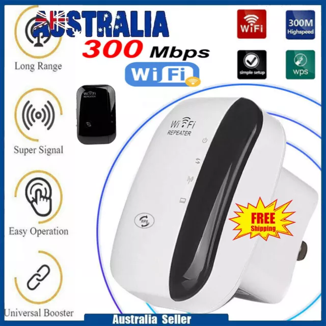 300Mbps Wifi Extender Repeater Range Booster AP Router Wireless-N 802.11 NEW