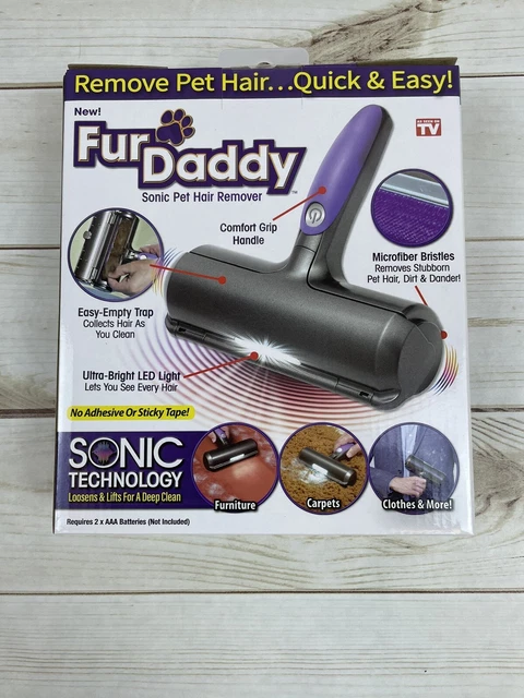 Fur Daddy - As Seen On TV - Cordless Sonic Pet Hair Remover for Dogs & Cats