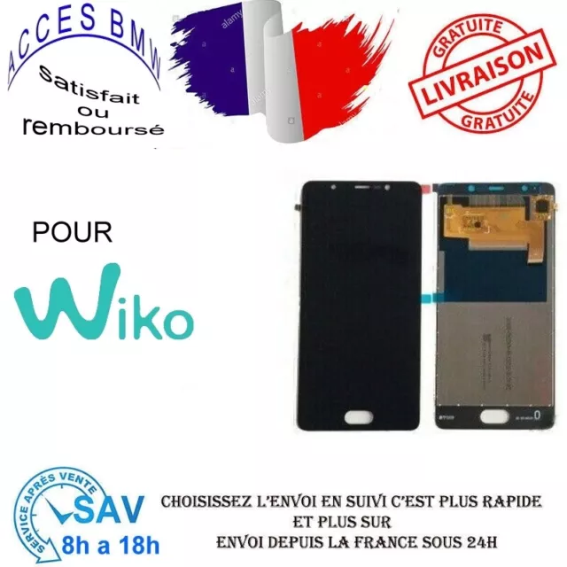 ECRAN COMPLET VITRE TACTILE NOIR + LCD Assemblée WIKO UFEEL LITE U-FEEL LITE