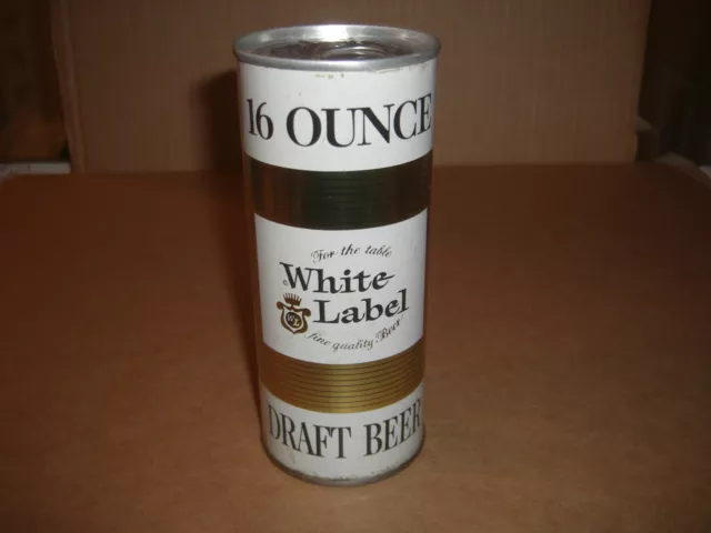 White Label Draft Beer 16 oz Can S/S